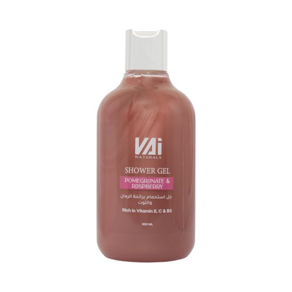 Vai Naturals Pomegranate & Raspberry Shower Gel – 500ml - Image 3