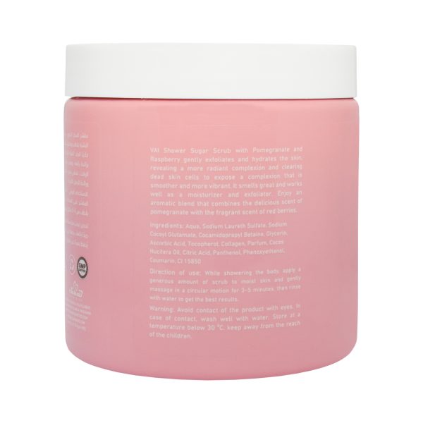 Vai Naturals Pomegranate & Raspberry Sugar Scrub - Image 3